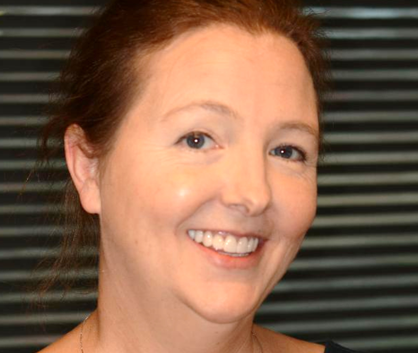 Patient after crowns procedure